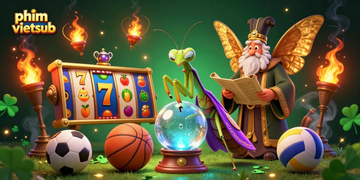 Engage with phim vietsub in an exciting slot game scene filled with vibrant elements and a mystical atmosphere.