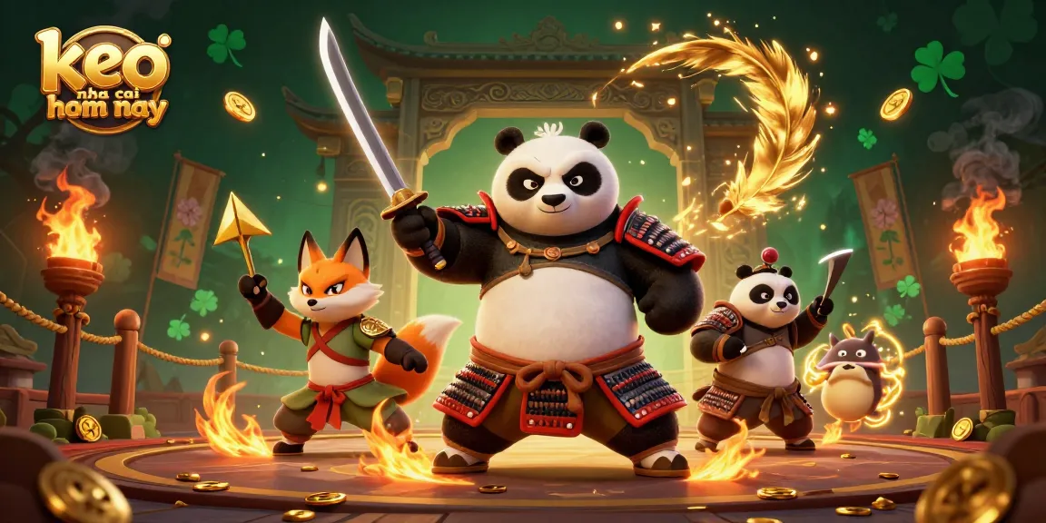 Engage in the thrill of sports betting with keo nha cai hom nay displayed prominently in an epic scene.