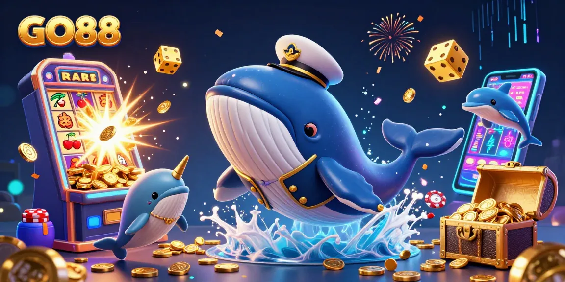 Engage with GO88's electrifying gaming experience featuring whimsical characters and exciting casino elements.