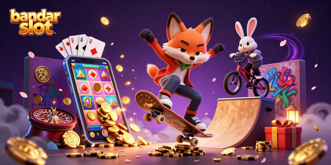 Experience thrilling action with bandar slot as animated characters engage in dynamic gambling activities showcasing vibrant casino elements.