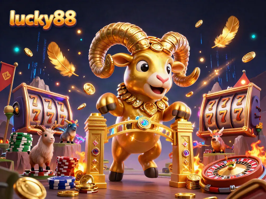 Experience the excitement of lucky88 with golden ram, slots, and energetic gameplay elements.